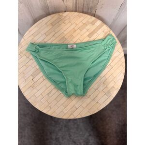 Mossimo Mint Green Bikini Bottoms Ruched Side Swim Bottoms Size M